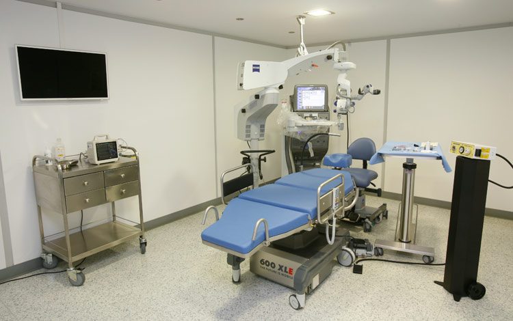 Άποψη χειρουργικής αίθουσας υαλοειδούς - αμφιβληστροειδούς